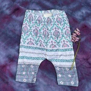 Spell Little Gypsies Blue Green & Pink Oracle Baby Pants/Leggings